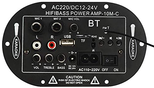 ANCLLO Amplificatore Bluetooth digitale Amplificatore Bluetooth digitale per auto da 8 pollici Amplificatore stereo ad alta potenza per bassi hi-fi