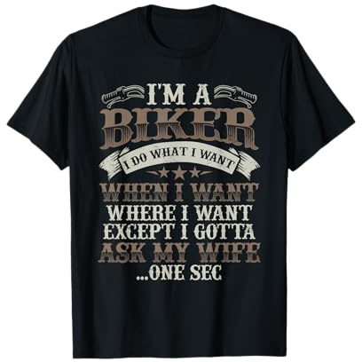 Funny Motorcycle Lover Graphic Husbands Men Motorbike Rider T-Shirt