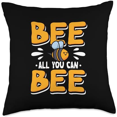 Beekeeper Design For Honey Bees Lover - Bee All You Can Bee Throw Pillow
