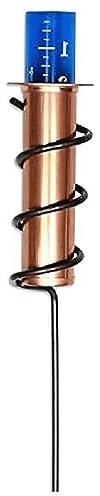 Copper Rain Gauge Garden Water Meter Floating Rain Gauge Garden & Landscape-Pluviometer Float Measure Vertical Fence Copper Rain Gauge Floating Copper Rain Gauge Outdoor Decorative Copper Rain Gauge.