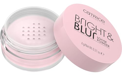 Catrice Bright & Blur Loose Powder, Nr. 010, Pink, aufhellend, weichzeichnend, natürlich, für trockene Haut, vegan, ohne Alkohol, ohne Konservierungsstoffe, ohne Parabene, 1er Pack (4.8g)