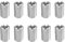 10 Piezas Insertos Roscados M8 a M6 de Acero Inoxidable,Rosca Adaptadores Manguito Reductora Tuerca,Tuercas Reductoras Macho y Hembra para Automoción,Turbinas de Vapor y Equipos Mecánicos