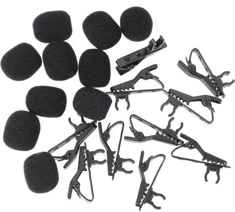 Vaguelly Mikrofon Mit Revers-krawattenklammer Aufnahmemikrofon Lavalier-Clip Clip-on-Design Für Shows Meetings Online-Chat