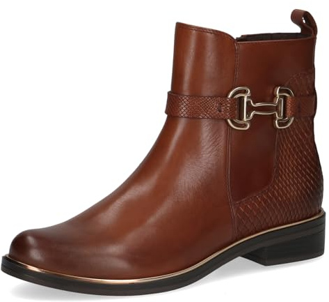CAPRICE Bottines femme en cuir avec boucle décorative