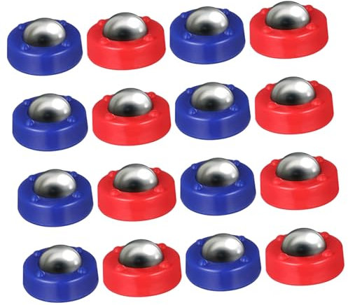 GLSTOY 16 Teiliges Tischspiel Set Mit Rollenden Kugeln Shuffleboard Für Und Familien Inklusive 8 Blauen Und 8 Roten Bällen Ideal Für Spielabende Und Partys
