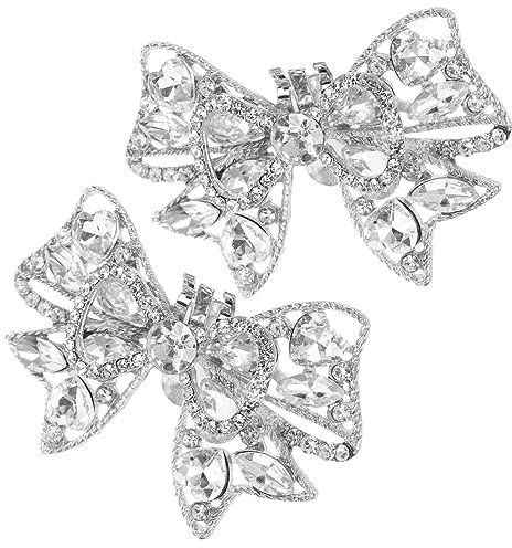 Veemoon Abnehmbare Schuhclips Kristall Schuhschnallen Bowknot Design Für
