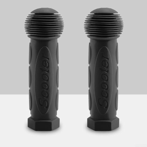 Handlebar Grips for Kids Bicycles and Scooters Waterproof and Easy to Grip (black)