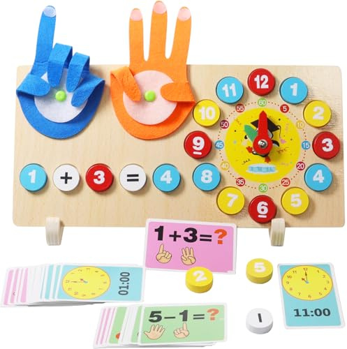 SOETDERT Juguetes Montessori Niños 3 4 5 6 Años, Juegos Educativos Matematica, Montessori Contando Juego de Aprendizaje para Aprender a Agregar y Restar Matemáticas, Regalo Ideal para Niños y Niñas