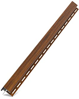Pannelli di plastica in noce classico, effetto legno, pannelli da parete a soffitto, rivestimento sottotetto, pannelli sottotetto (L, listello angolare esterno 1,50 m)