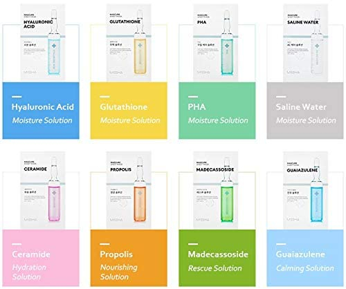 MISSHA Mascure Solution Sheet Mask Tuchmask Set 8pcs