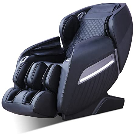 Fauteuil de Massage Shiatsu Aspria A350 Zero-gravity Fauteuil Massant Inclinable Masseur Chauffant du Corps Entier, Technique de Massage Bionique, Siège Relax électrique pour Domicile Bureaux Hôtels