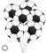 Abeillo 6 Pcs 45.7cm/18 in Palloncini da calcio in Alluminio Foglio di Calcio Elio Palloncini Decorazione, Foglio di Alluminio Mylar Palloncini Nastro Festa per lo Sport Tema Bambini Feste Decorazioni