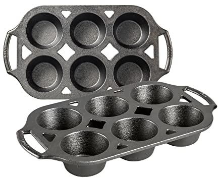 Lodge Cast Iron 2 Piece Muffin Pan Set
