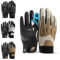 ROCKBROS Fahrradhandschuhe Herren Touchscreen Vollfinger Handschuhe Laufhandschuhe MTB Stoßdämpfende rutschfeste Winter Herbst Outdoor Radfahren Klettern Laufen Weiß XL