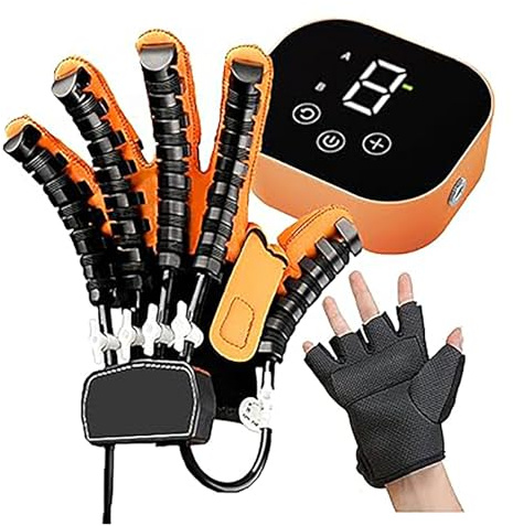 Guanti Robot per Riabilitazione, Dispositivo Elettrico per L'allenamento Della Mano Con Il Dito, Attrezzatura per Il Recupero Del Colpo Della Mano Da 1-9 Livelli