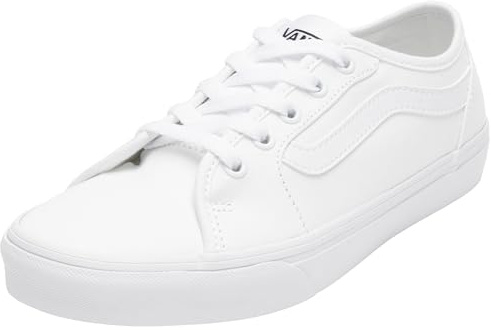 Vans Filmore Decon Damen Schnürschuh Cupsole Checkred Sneaker, Weiß (Classic White), 39 EU
