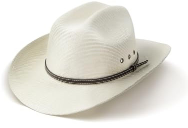 Zylioo XL Cowboy Straw Hats for Large Heads,Big Western Sun Hat Wide Brim,Outback Trilby Fedora Hat Beige