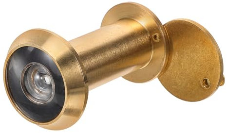 Holibanna spioncino della porta lente spioncino visore della porta d'ingresso davanti Vice di porta Spioncino di ricambio per spioncino copertura dello spioncino rame Golden