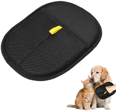 1 Pièce Gant Anti Poils Animaux pour Enlever Les Poils, Brosse Poil Chat Chien, Gant Antistatique Rouleau à Poils, Épilateur pour Canapé, Arbre à Chat lit Tapis pour Lavage DémêLage Et Toilettage Noir