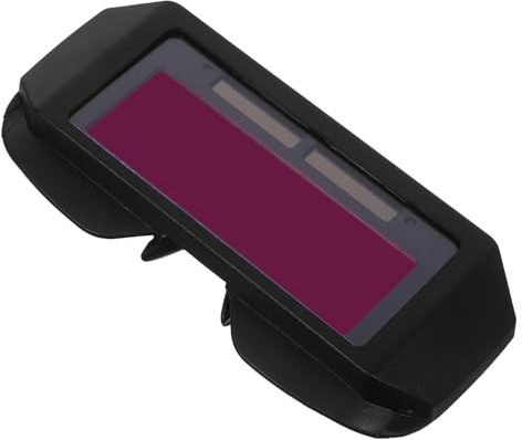 DEARMAMY Lunettes de Soudeur à Assombrissement Automatique LCD Protection Uv/Ir Renforcée Légères et Ergonomiques Compatibles Soudage Tig Mig Mma avec 5 Films de Protection Usage
