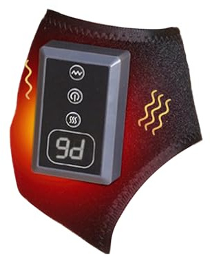 Coussin chauffant pour cheville – Chaleur des pieds, 5 réglages de température, orthèse de massage par vibration, chauffe-pieds en flanelle pour mollet, bras après l'entraînement, utilisation à