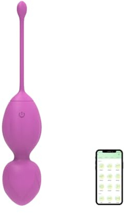 doyouerotic - Palline Vaginali Vibranti Kegel Ovetto Vibrante Controllo App Smart con 9 Vibrazioni Stimolazione Vibratore Punto G Clitoride Impermeabile Silenzioso Ricaricabile USB Sex Toy Coppia