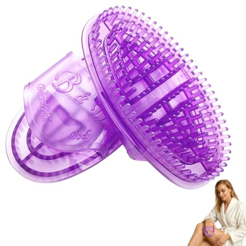 Qaestuan 2PCS Meridian Brush, Cepillo de Meridianos Cuerp, Cepillo de Masaje Corporal de Silicona, Professional Meridian Brush, cepillo de masaje Gua Sha, para Espalda,Vientre,Piernas y Relajación