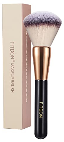 Powder Makeup Brush, FITDON Kabuki Brush for Face Large Coverage Mineral Powder Bronzer Foundation Blending Blush Buffing