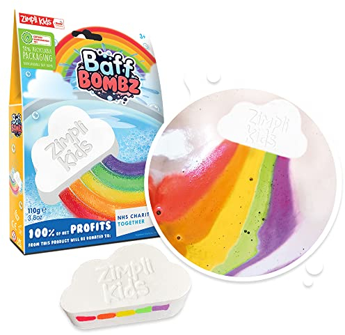 Zimpli Kids 6352 Cloud Rainbow Baff Bombz Badebomben, Einzeln, Regenbogenfarben, 1 Count (Pack of 1)
