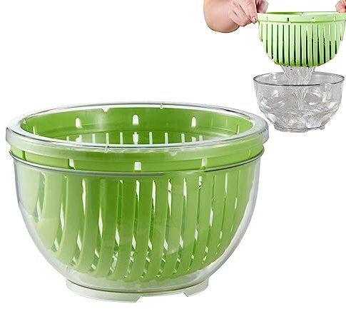 Scodella tagliere per insalata, Scodella affettatrice per insalata multifunzionale, scodella trituratrice per verdure, scodella per dadi, scodella per lavaggio di frutta, scodella per preparare insala