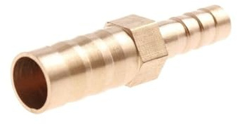 Tilldelning av slang för höljesdiameter Mässing 2-vägs rak reducerande slangkoppling flera storlekar for bränsle, gas, vatten(12mm 14mm Barb)