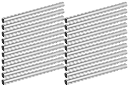 MOBUTOFU 20 St Aluminiumrör för Vindspel Diy-material för Barnverkstad Trädgård och Uteplats Metallrör för Hantverk och Reservdelar till Utomhusdekoration