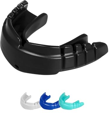 OPRO Protège-Dents pour Appareil Dentaire - Snap-Fit - Ajustement Immédiat - Boxe, MMA, Rugby, Hockey - Adultes et Enfants (+ 10 Ans) - Antichoc - Garantie Dentaire Incluse