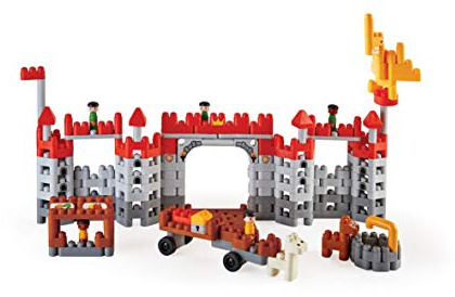 PolyM 760026 Mittelalterliche Burg, Flexible Bausteine, Lernspielzeug, Mehrfarbig