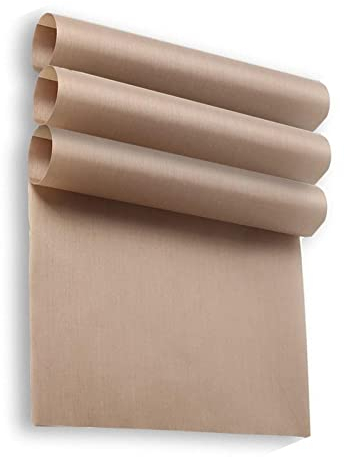 Juego de 3 láminas de horno de fibra de vidrio, reutilizables, resistentes al calor para alimentos a la parrilla, antiadherentes, recortables, aptas para lavavajillas hasta 260 ℃