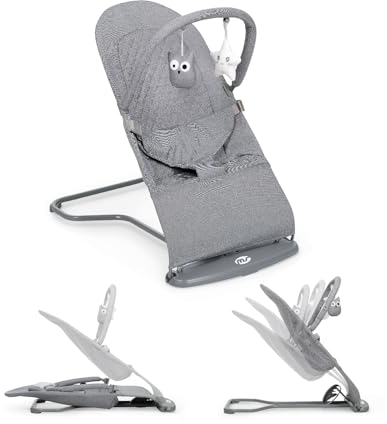 MS BabyWorld – Lullaby – Hamaca para Bebé 2 en 1 | Mecedora y Silla Reclinable | Vaivén Natural | Plegable | Arco de Juegos | Vibración Suave | para Recién Nacidos hasta 9 kg