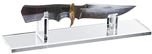 Dous Cuchillos,Soporte exhibición Cuchillos acrílico para decoración Mesa - Soporte exhibición colección Cuchillos Hoja Fija para Cuchillos Individuales decoración