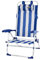CREVICOSTA QUALITY MARK MARCAS DE CALIDAD - Bio 12009 Klappbarer Strandstuhl mit Armlehnen und 9 Positionen (Marinera)