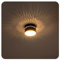linovum SUNEVA Aufbauspot schwarz flach indirekte Beleuchtung Downlight Spot LED 230V - kleiner Aufputz Deckenspot warmweiß 8W