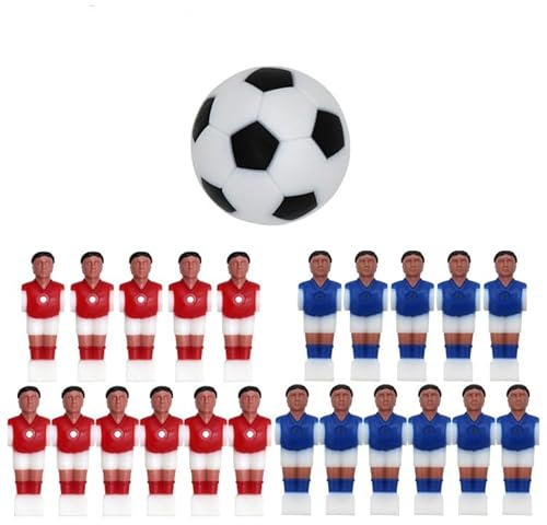 ieron Calcio balilla Man 2 Team Calcio balilla Calcio balilla Figures con Pallone da Calcio per Giochi Da Tavolo Da Tavolo