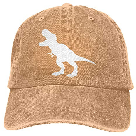 Papa Hüte Dinosaurier T Rex Silhouette Caps Sonnenschutz Sport Cap Waschbar Mütze Sport Für Erwachsene Club Ausflug