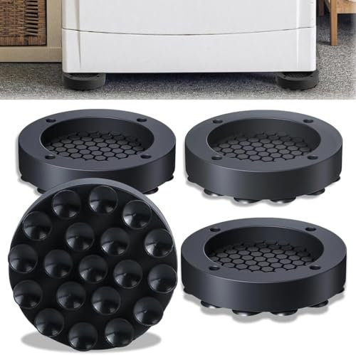 SULIUDAJI 4 Pcs Patin Anti Vibration Machine À Laver Amortisseurs De Vibrations Pour Machine À Laver Tapis Antidérapant Pour Machine À Laver Tapis Anti Vibrations Tapis Antidérapant