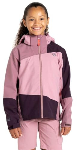 Regatta Childrens/Kids Explore II Waterproof Jacket Deep Plum/Mauve 3-4 Years ARED 30/30 Waterproof 30000mm Breathable Quick Dry