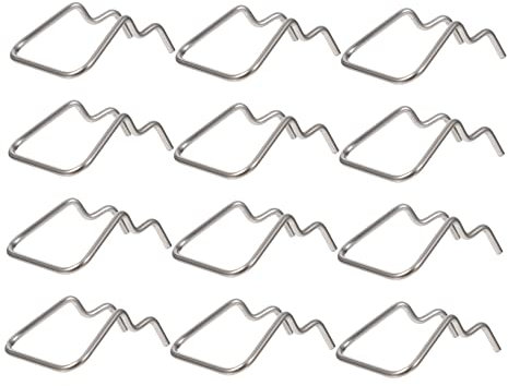 JECOMPRIS 12pcs Perforated Wall Hooks Single Pegboard Hooks Tool Display Stand Angled Ends