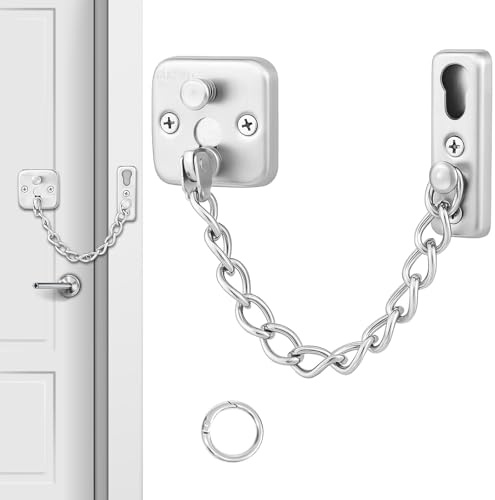 Door Chain, Heavy Duty Chain Lock Stainless Steel Safety Chain Door Lock Doors Limiter for External and Internal