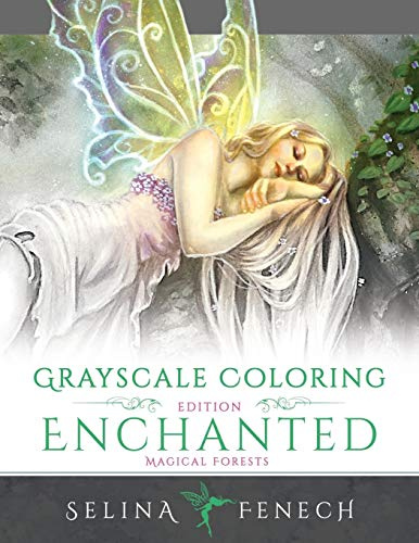 Enchanted Magical Forests - Grayscale Coloring Edition: 3