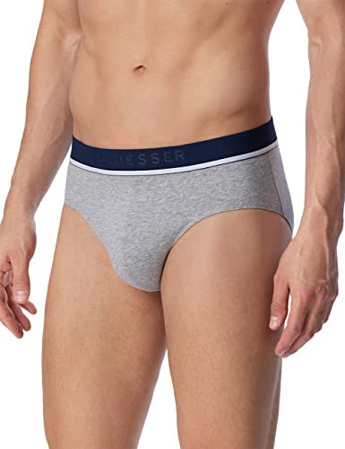 Schiesser Herren 3 PACK Slips Bio Baumwolle Multipack - 95/5 Organic, sortiert 4_179571, 4/ S