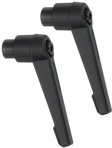 QUARKZMAN 2 Piezas M6 Manijas Ajustables de Perilla Hembra con Botón de Empuje de Rosca para Perno Giratorio de Bloqueo Rápido para Maquinaria de Torno, Negro