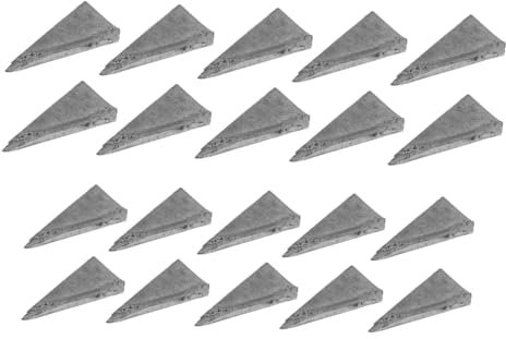 PartyKindom 20pcs Iron Axe Splitting Wedges Heavy-Duty Metal Handle Wedges for Hammer and Axe Handle Installation Home Repair Tool Kit