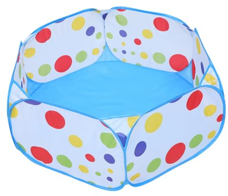 FRCOLOR Foldable Small Animal Fence Portable Pet Playpen for Hamsters Rabbits Chinchillas Indoor Exercise Pen Lightweight Blue
